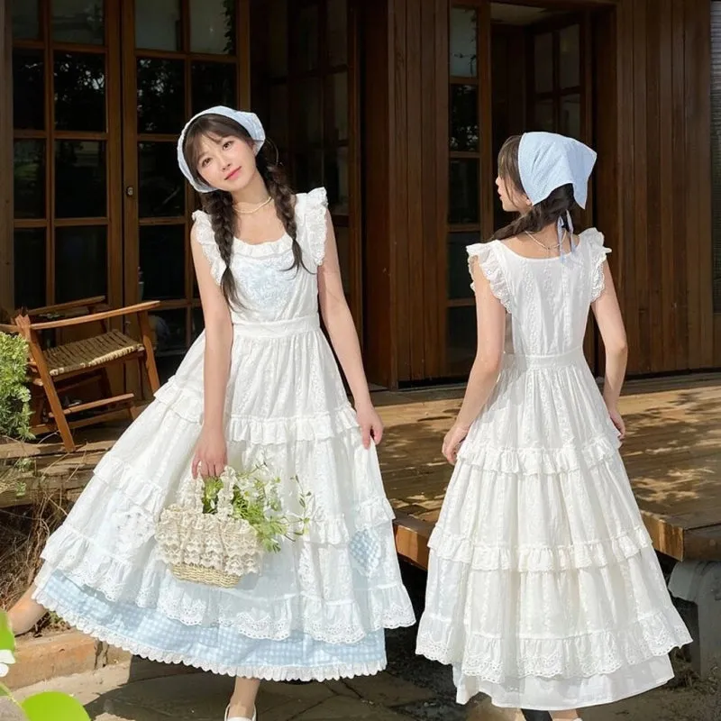 Sweet French Style White Dress
