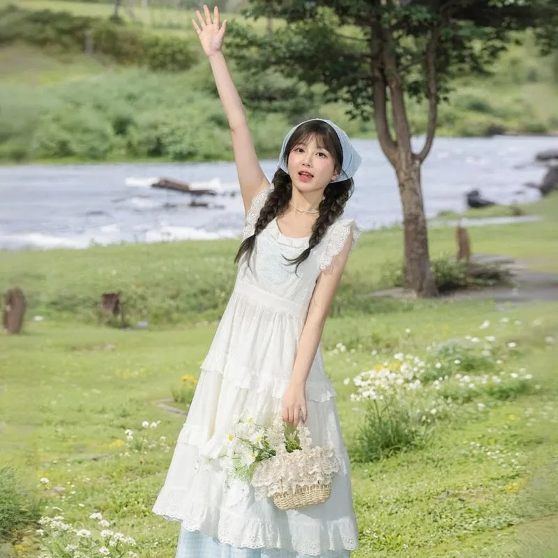 Sweet French Style White Dress