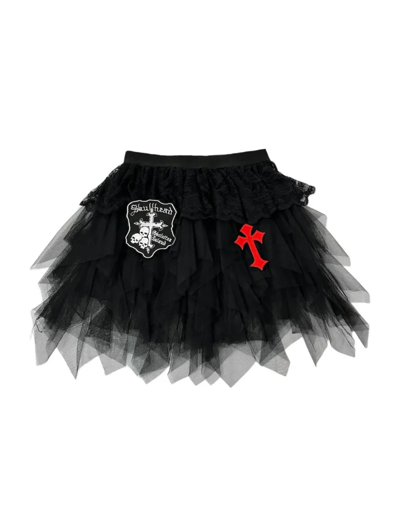 Tulle Girl Cake Skirt Rock Gothic Red   Camisole