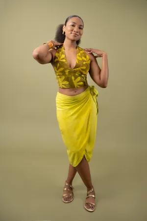 Wrap Skirt - Chartreuse